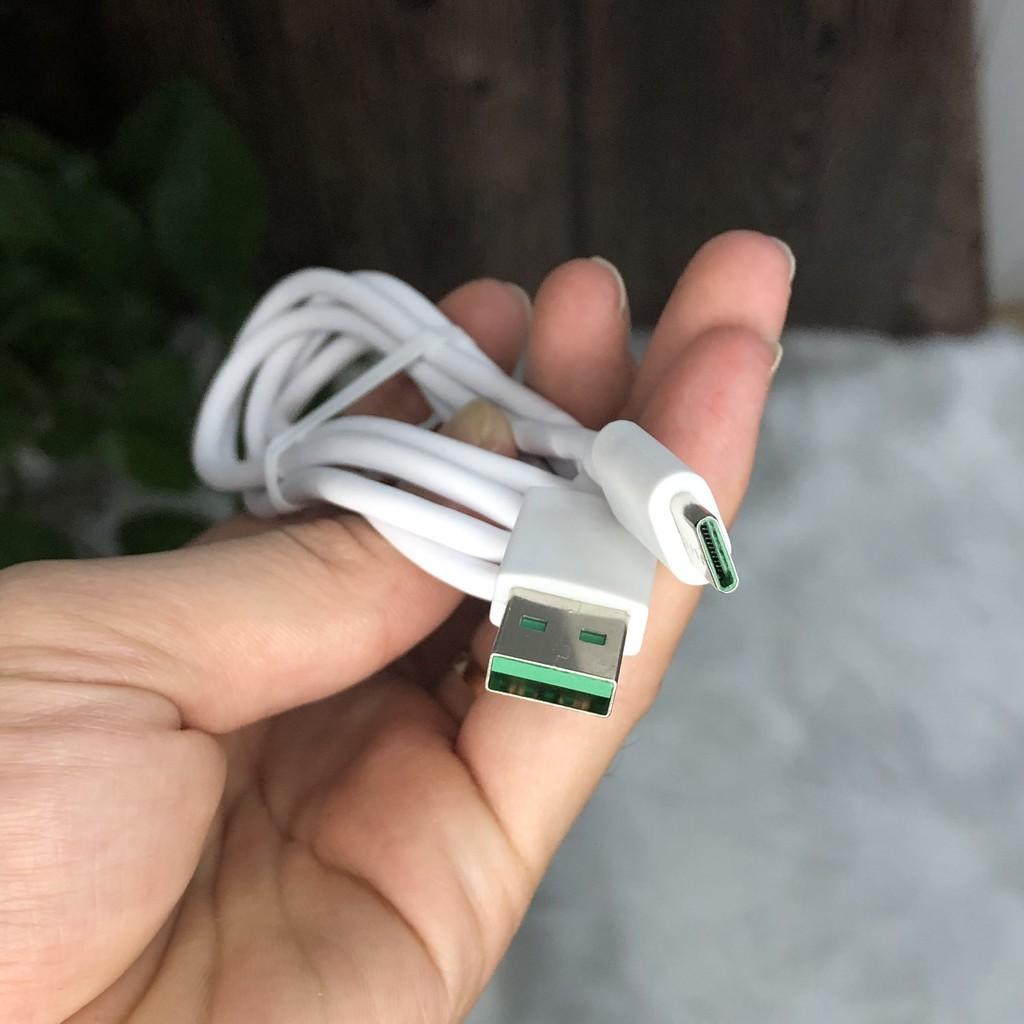 Cáp Sạc Nhanh USB Type-C cho Samsung S8/9, Note 8/9, Oppo Trắng Xanh