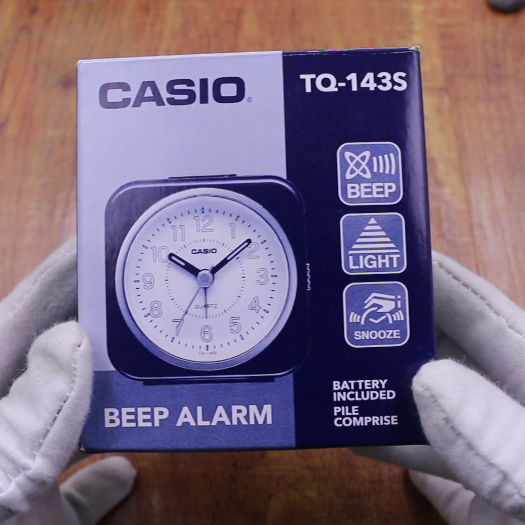 Đồng Hồ Để Bàn Casio TQ-143S-4DF - Có Đèn - Báo Thức - Kích Thước