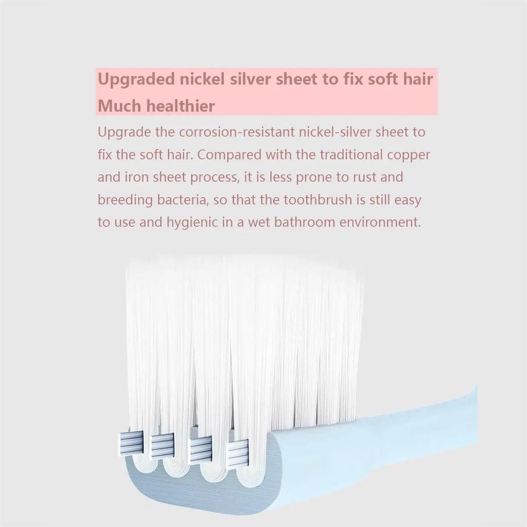 Xiaomi Mijia Bàn Chải Đánh Răng Sợi Siêu Mềm Mịn Giúp Làm Sạch Nướu Sâu