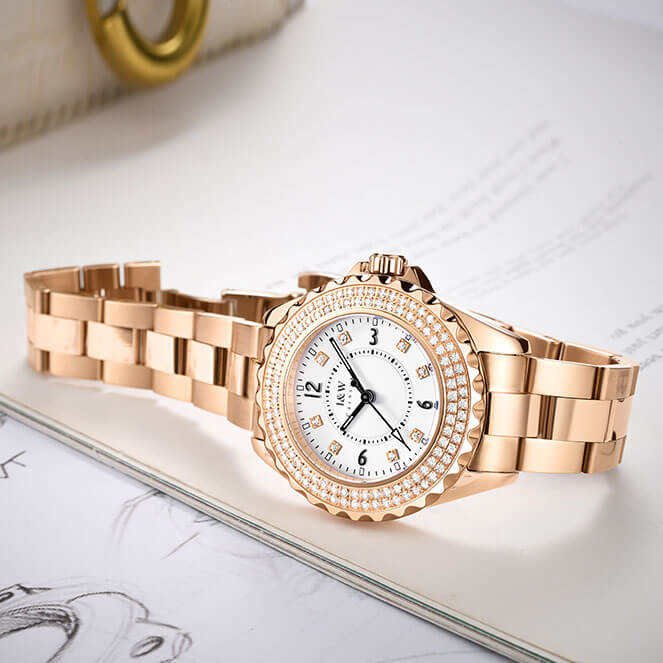 Đồng hồ nữ chính hãng I&amp;W CARNIVAL IW703L-5 Kính sapphire ,chống xước ,Chống nước 30m ,Bảo hành 24 tháng,Máy điện tử(Pin), dây thép 316L không gỉ , thiết kế đơn giản dễ đeo