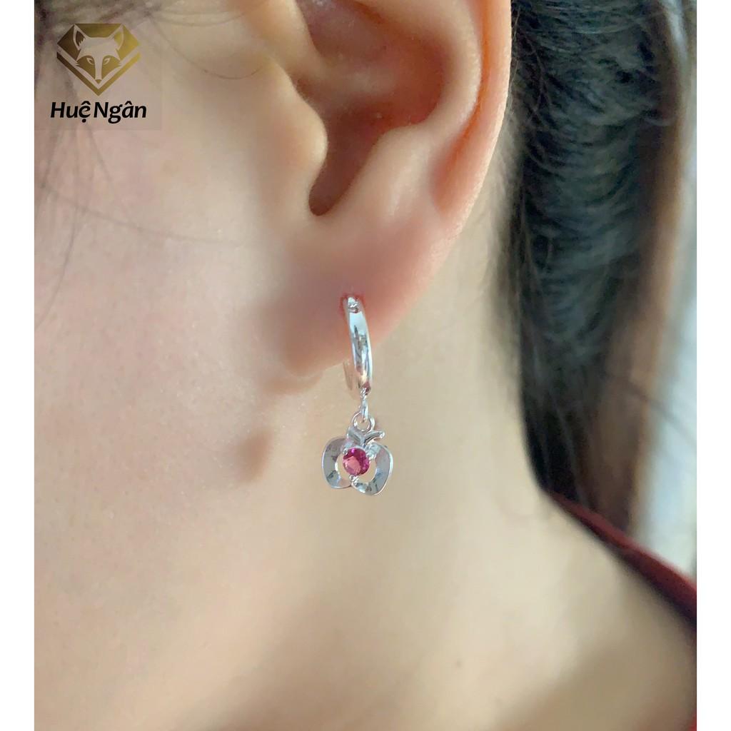 Bông tai bạc Ý 925 Huệ Ngân - APPLE RYE141138