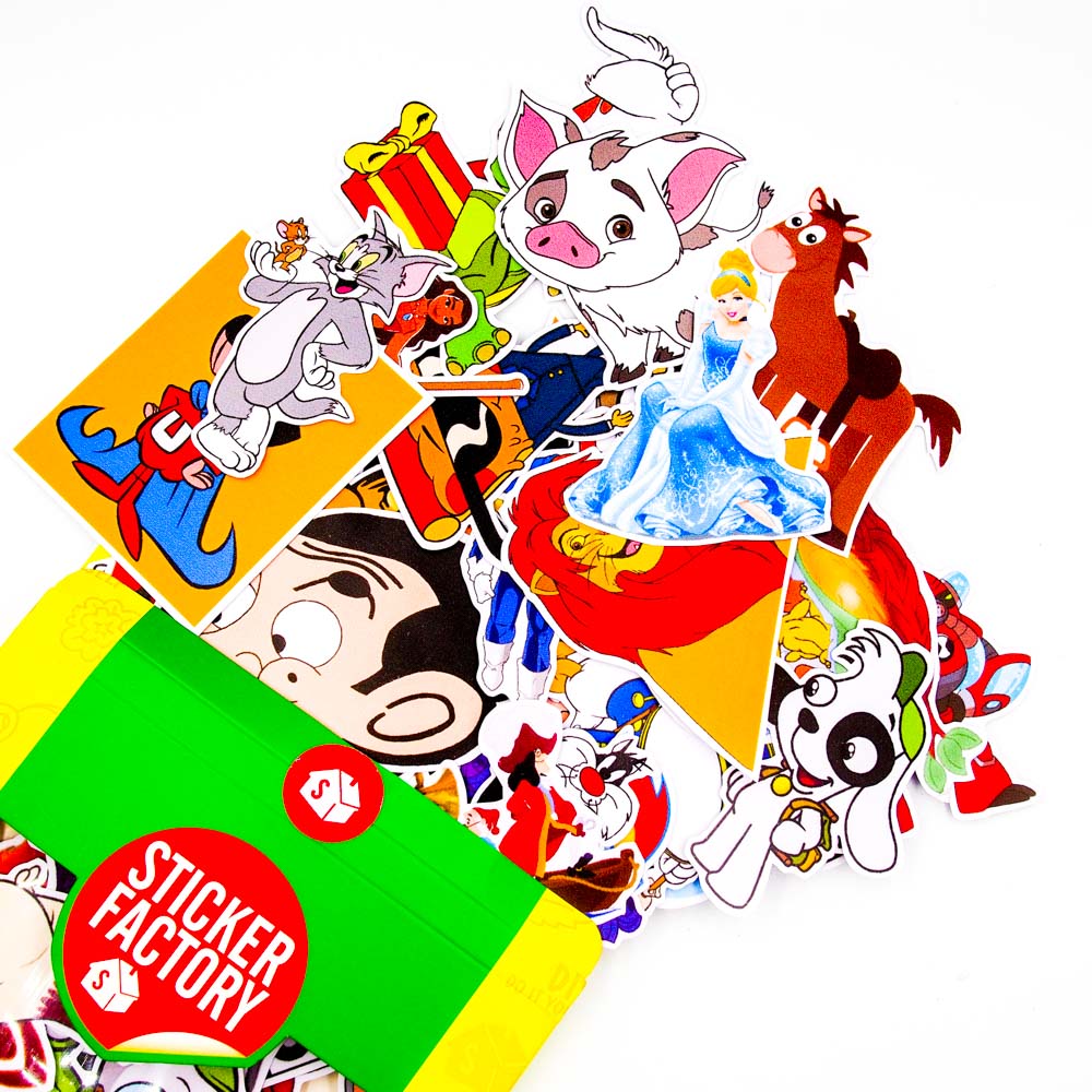 Combo 3 Hộp Sticker Hình Dán - CARTOON (Cartoon, Mickey and Minie, Brown and Cony)