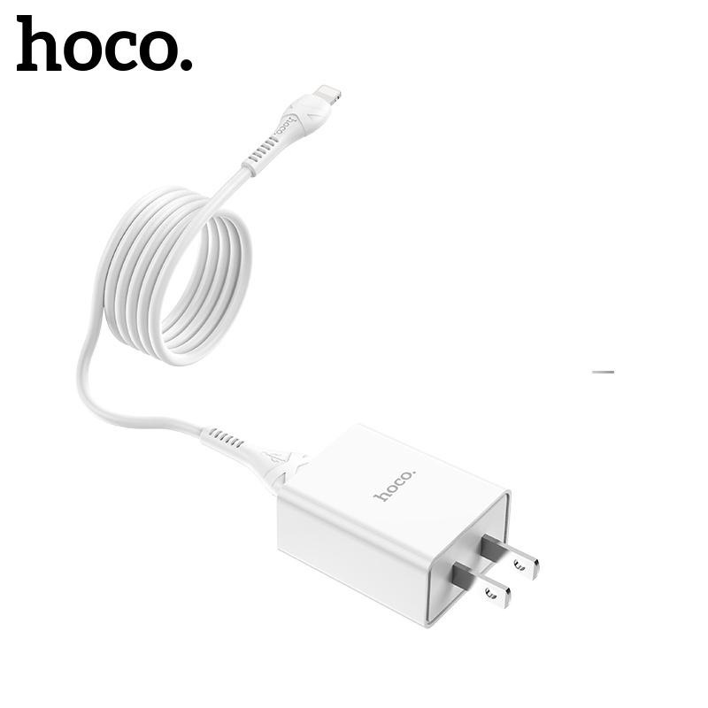 Bộ Củ Sạc 1 Cổng Hoco S2 Plus Lightning 3.4A Cho iPhone 5/6/7/8PLUS/X/XSMAX/11/11PROMAX/12/12PROMAX - Hàng Chính Hãng (Giao Màu Ngẫu Nhiên)