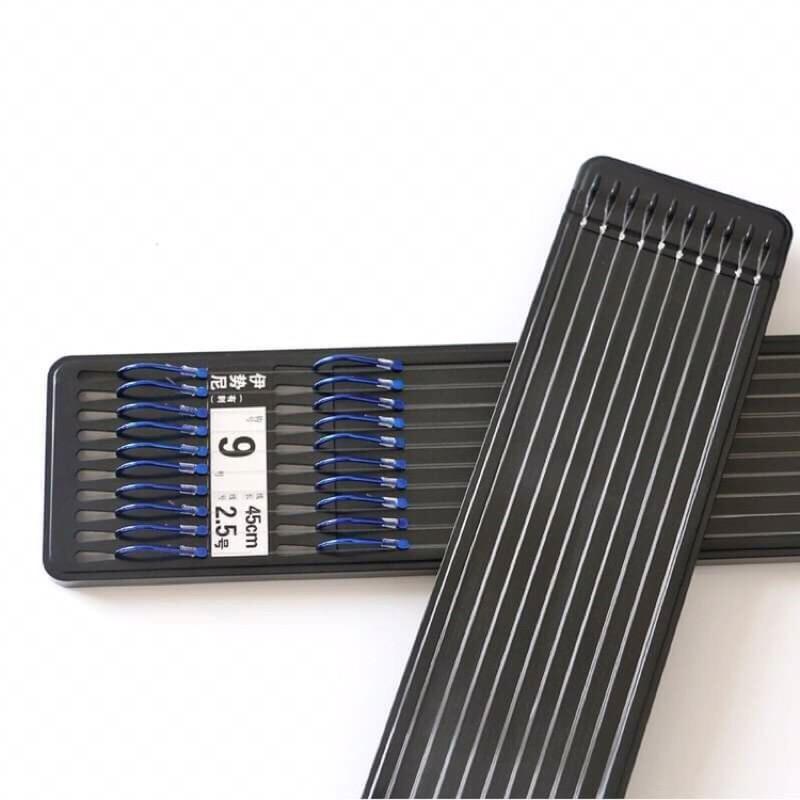 Hộp 10 bộ thẻo buộc sẵn câu đàihàng lưỡi nhập khẩu
