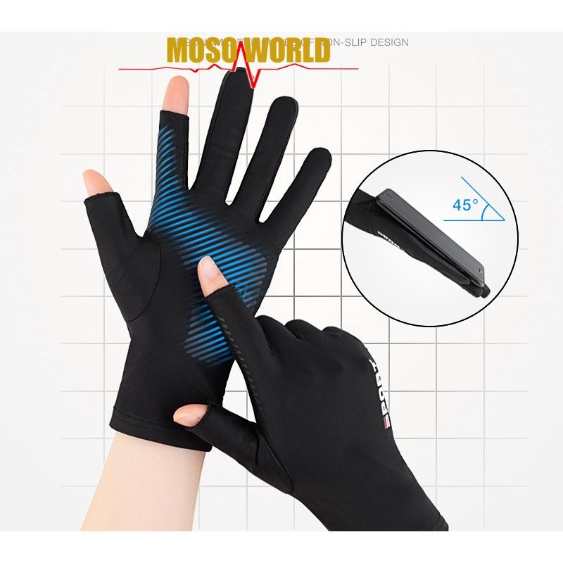 Găng tay MOSOWORLD hở ngón chống trượt thoáng khí dùng khi lái xe dành cho nam