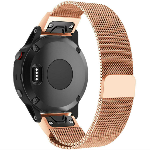 Lưới thép không gỉ Hấp thụ từ tính Dây đeo tay thay thế cho Fenix 6 / Fenix 6 Pro / Fenix 5 Plus / Fenix 5 / Forerunner945 / Forerunner935 / Approachs60