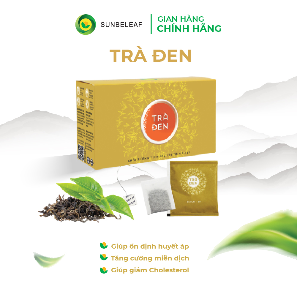 Trà Đen Túi Lọc Sunbeleaf - TDSBL - Trà Đen Hỗ Trợ Thanh Nhiệt, Hương Vị Đậm Đà