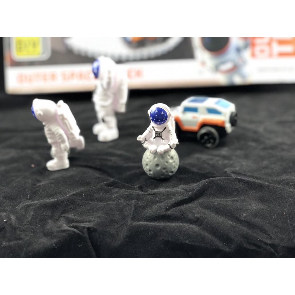 Bộ đồ chơi lắp ráp đường ray phi hành gia thám hiểm không gian vũ trụ, tàu thám hiểm ngoài không gian.