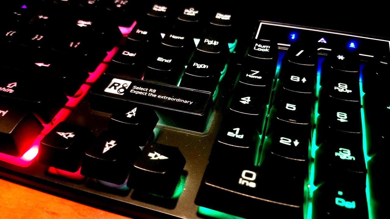 Combo Phím R8 1822 + Tặng Chuột Game, Tai Nghe YL902 Và Lót Chuột Hình Game S1 - HÀNG CHÍNH HÃNG