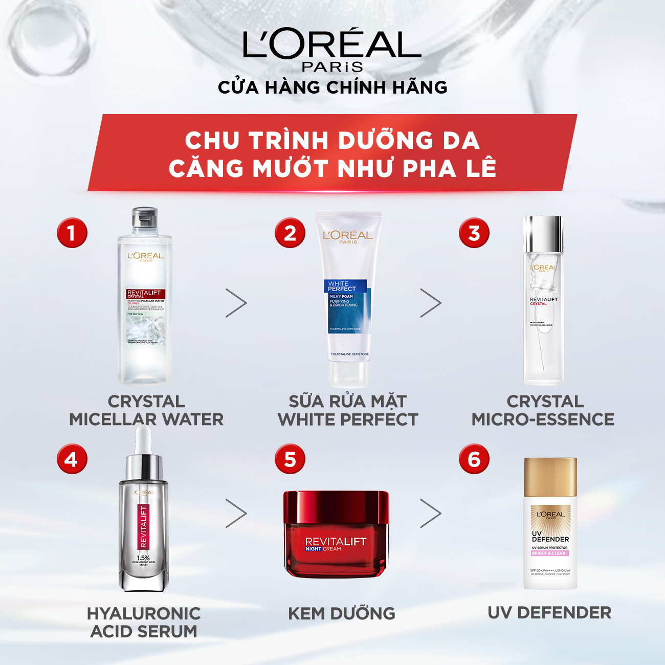 Nước tẩy trang đa năng 3-in-1 L'Oreal Paris Micellar kiềm dầu cho làn da sáng mịn rạng rỡ 400ml