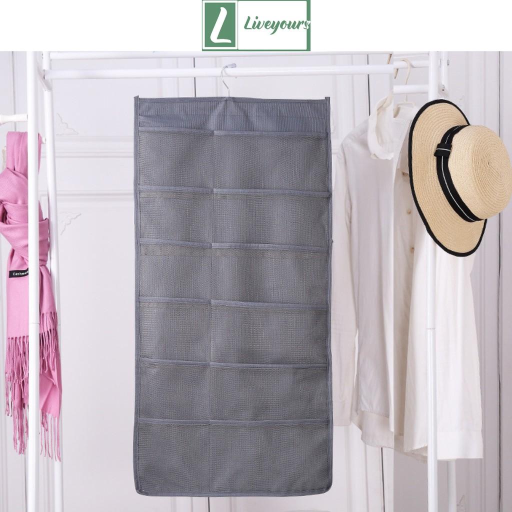 Túi Đựng Đồ Lót 15 - 30 Ngăn, Quần Áo Lót, Tất Vớ, Đồ Dùng 2 Mặt - Có Móc Treo
