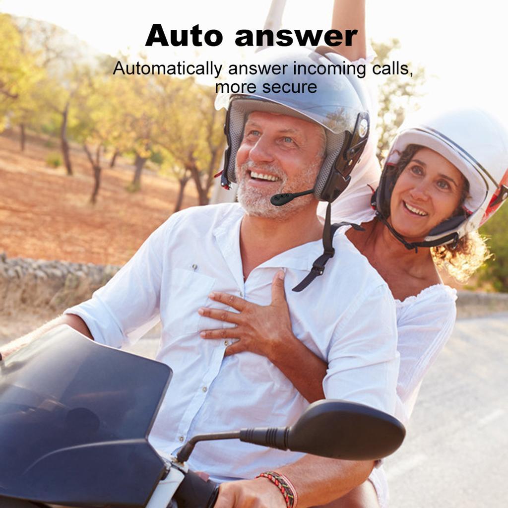 Bluetooth 5.0 Moto Headset Handsfree Earphone Motorcycle Rriding Headset