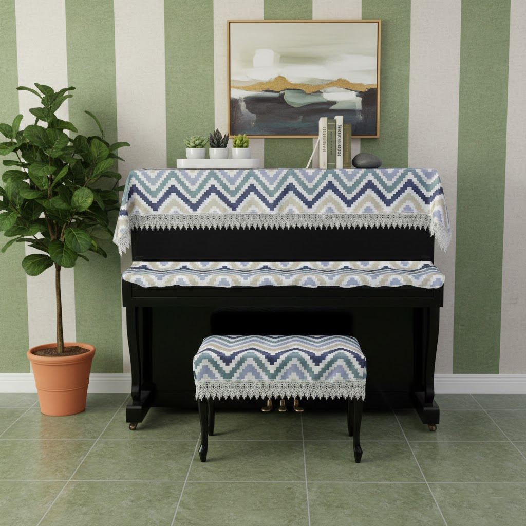 Khăn phủ đàn piano cơ đàn piano điện tử 88 phím sang trọng cổ điển trang trí giáng sinh noel năm mới Tết - HÀNG CHÍNH HÃNG