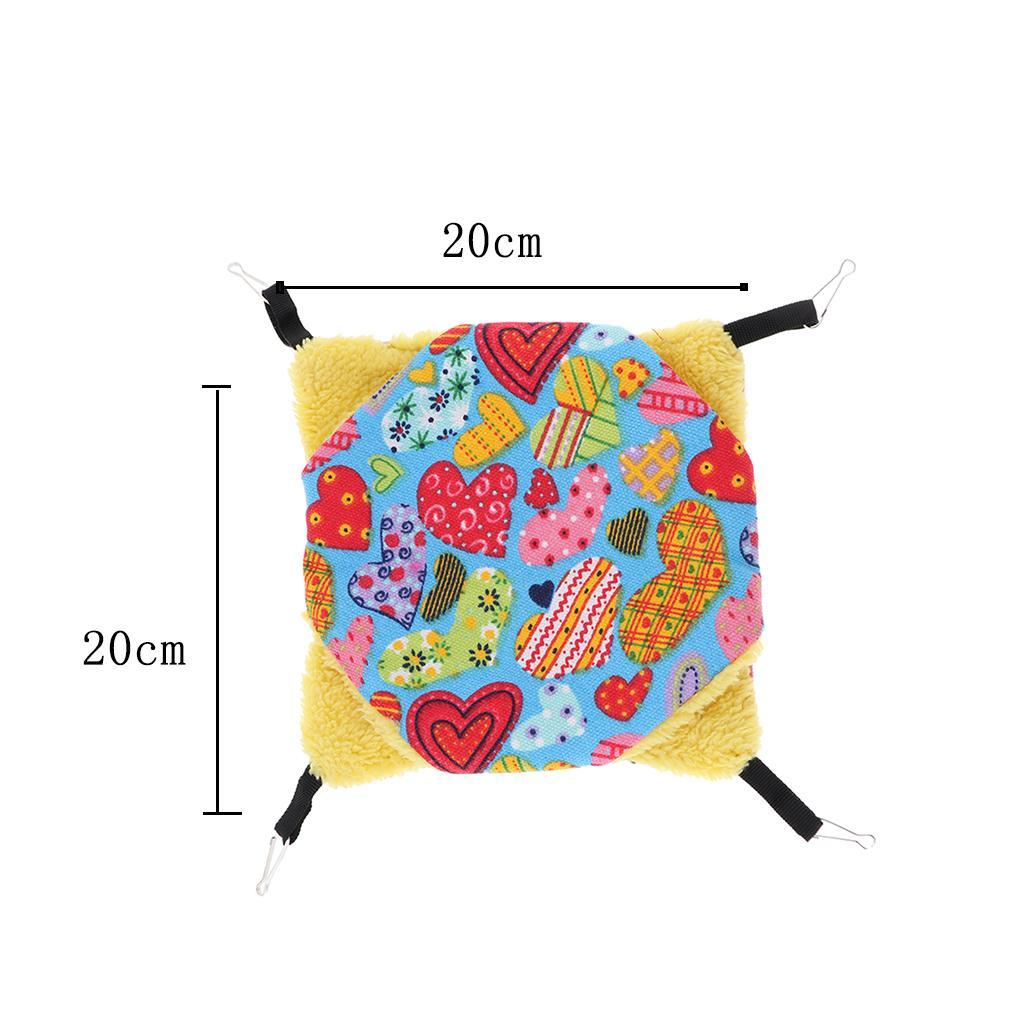 2 Pack Soft Warm Hamster Hammock Small Animal Play Sleep Hamster Bed Nest