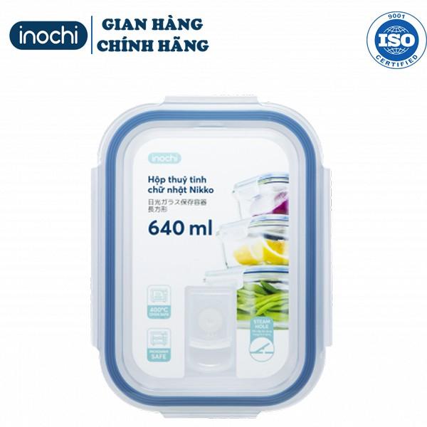 Hộp Thuỷ Tinh Chữ Nhật Nikko 640 Ml