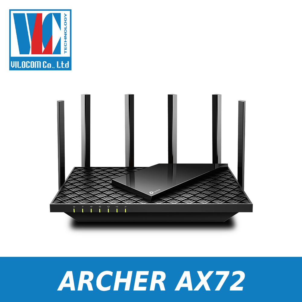 Router Wi-Fi 6 Gigabit Băng Tần Kép AX5400 Tp-Link AX72 - Hàng Chính Hãng