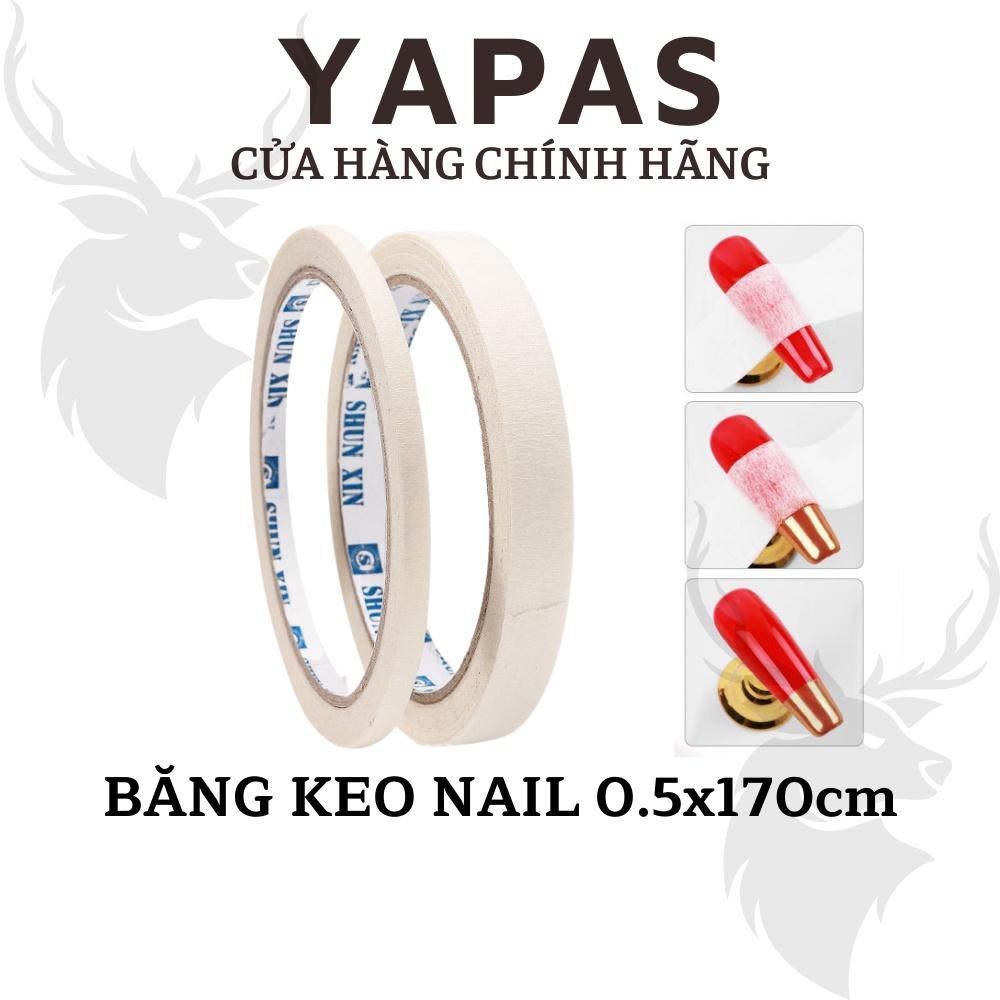 Cuộn băng keo dán mặt móng tạo viền Yapas nail 0.5cm x 170cm