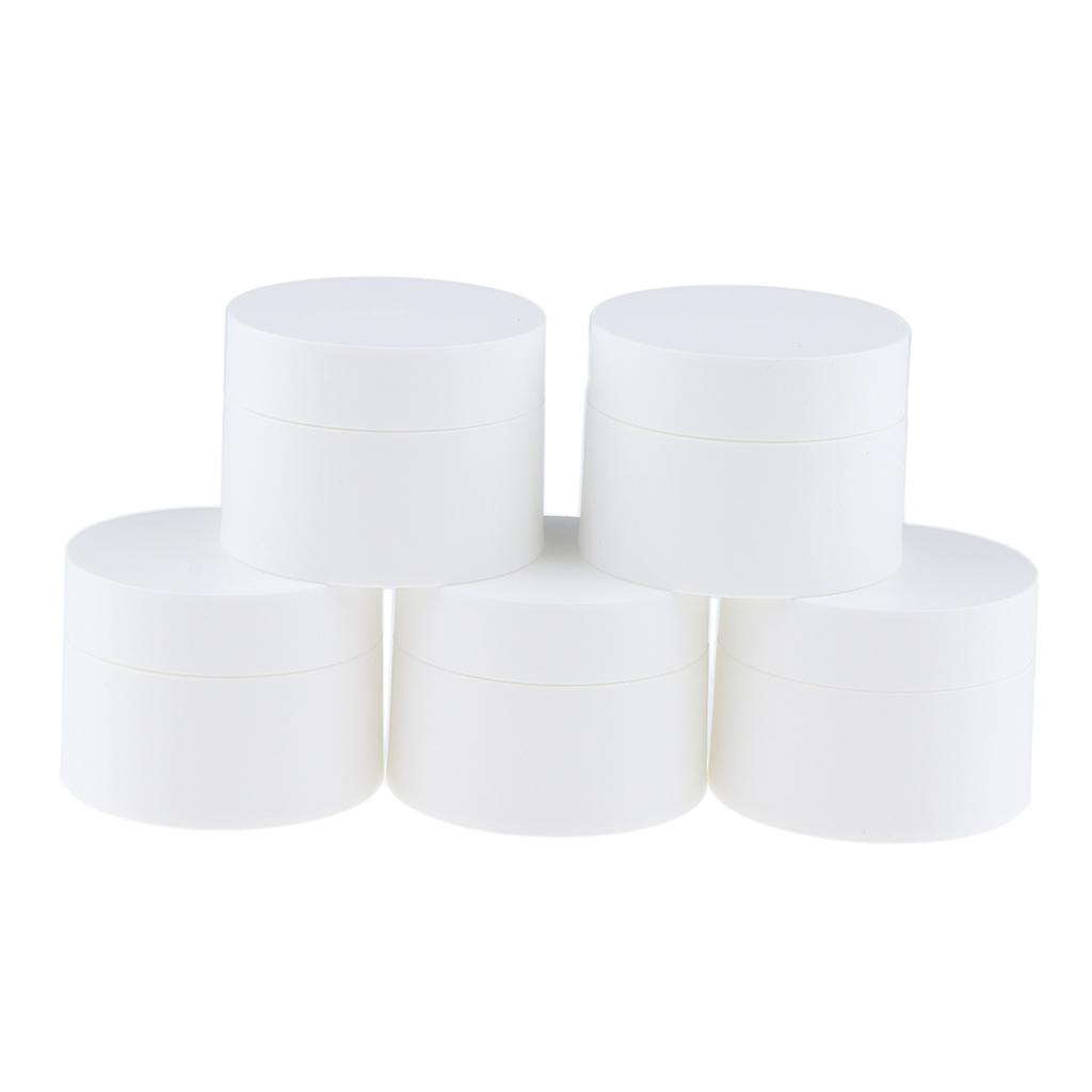 5Pcs/pack Portable Empty Plastic Cosmetic Cream Jars Pots Refillable Makeup Containers