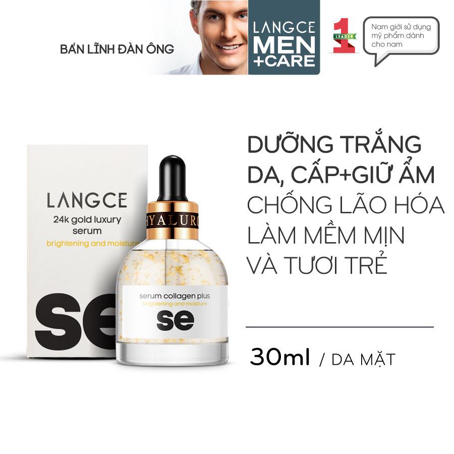 TOTAL BEAUTY SErum COLLAGEN +TRẮNG DA, GIỮ ẨM CHỐNG LÃO HÓA 30ml LANGCE DÀNH CHO NAM