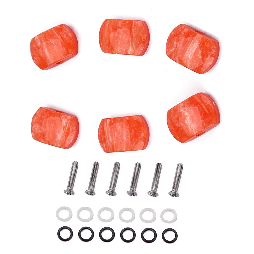 6 Pieces Guitar Tuning Pegs Tuners Machine Heads Replacement Buttons Knobs for Classical Guitar