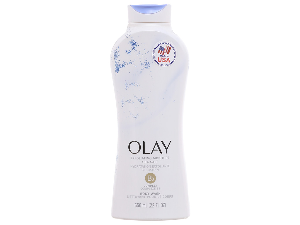 Sữa tắm tẩy tế bào chết Olay muối biển 650ml