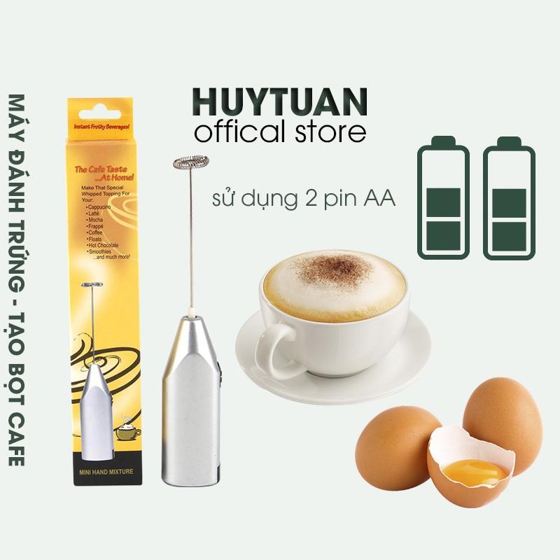 Máy đánh trứng sữa tạo bọt cà phê cầm tay mini sử dụng 2 pin AA