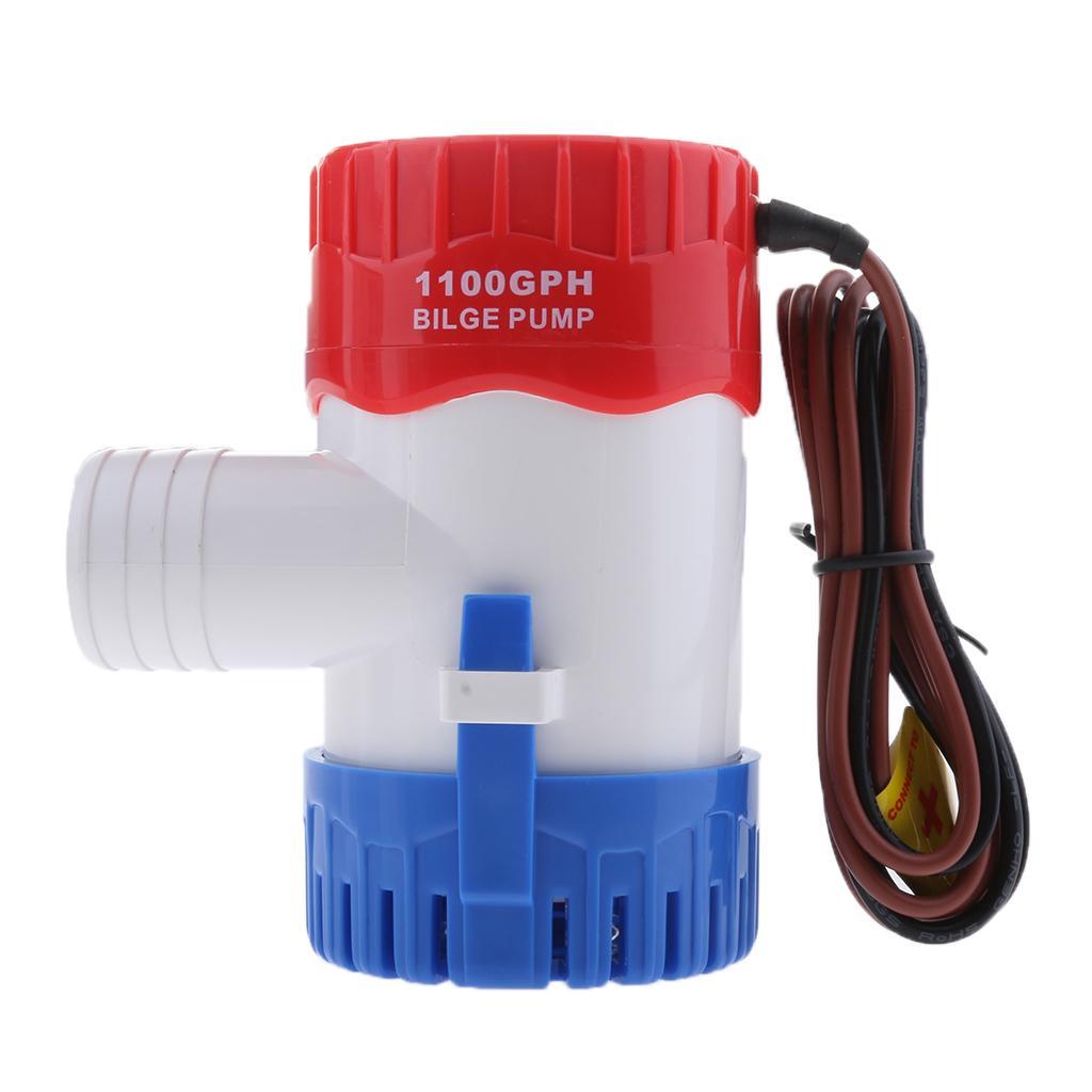 24V 1100GPH Boat Bilge Water Pump  Submersible Pump