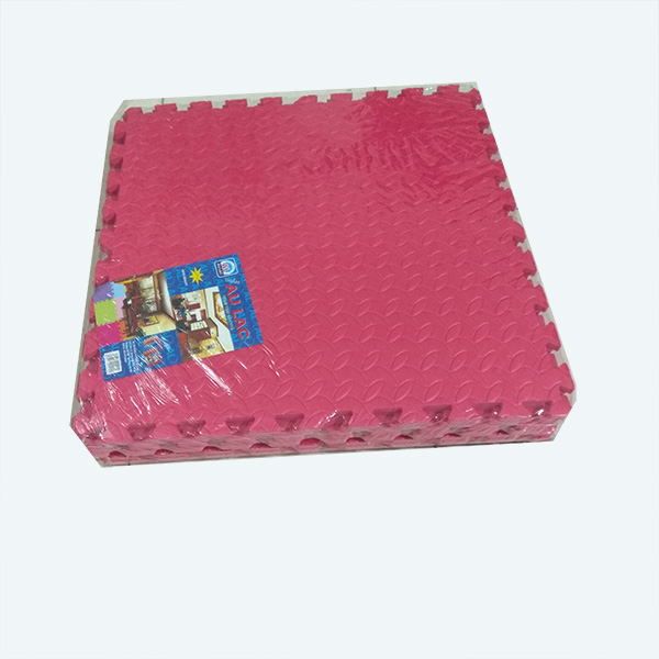 Bộ 9 tấm thảm xốp ghép, màu đỏ, chống trượt, kích thước 1 tấm 42cm x 42cm