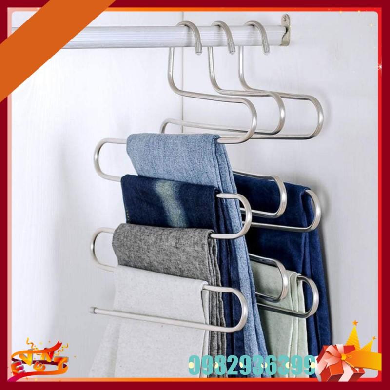Móc Treo Quần Áo Inox 5 Tầng Thông Minh