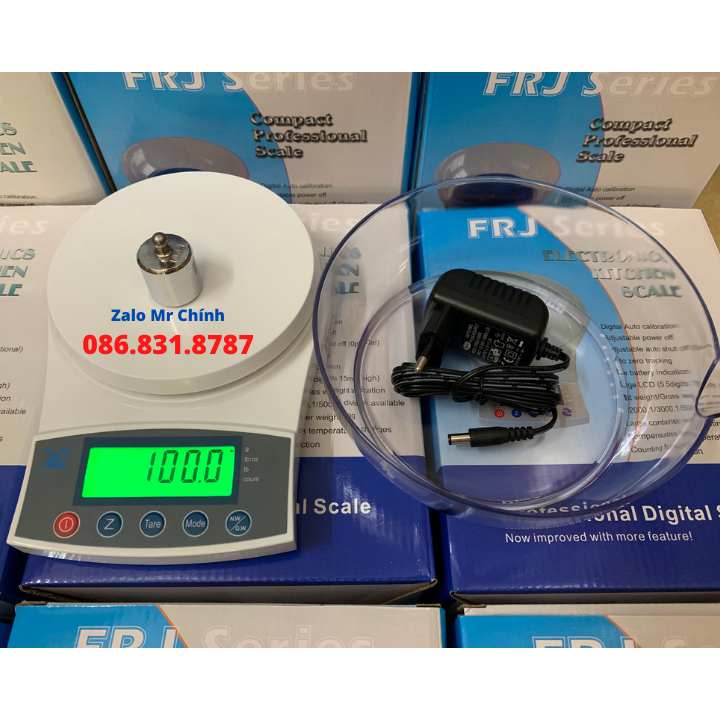 Cân Nhà Bếp Điện Tử 2kg/0.5g FRJ2000 dùng để cân gia vị, cân nông sản, cân yến, cân bưu chính, Cân đối chứng