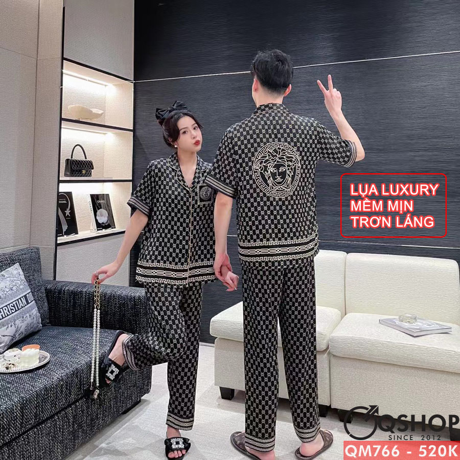 Bộ đồ pijama nam Luxury quần dài tay ngắn QSHOP QM766 - QM767