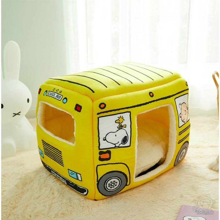 Giường Nhà Thú Cưng 2in1 School Bus gập mở size M