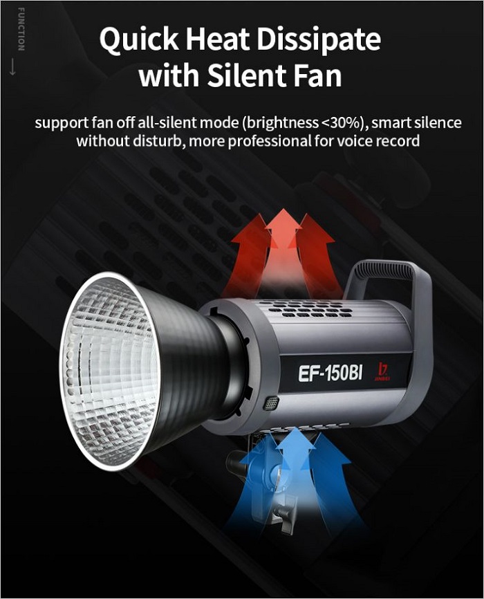 Đèn led studio Jinbei EF-150Bi Hàng Chính Hãng