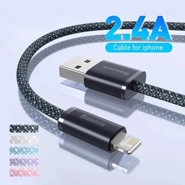 Cáp Sạc Nhanh Baseus Dynamic Series dùng cho iPhone ( USB to IP, 2.4A Fast Charging Data Cable) - Hàng chính hãng