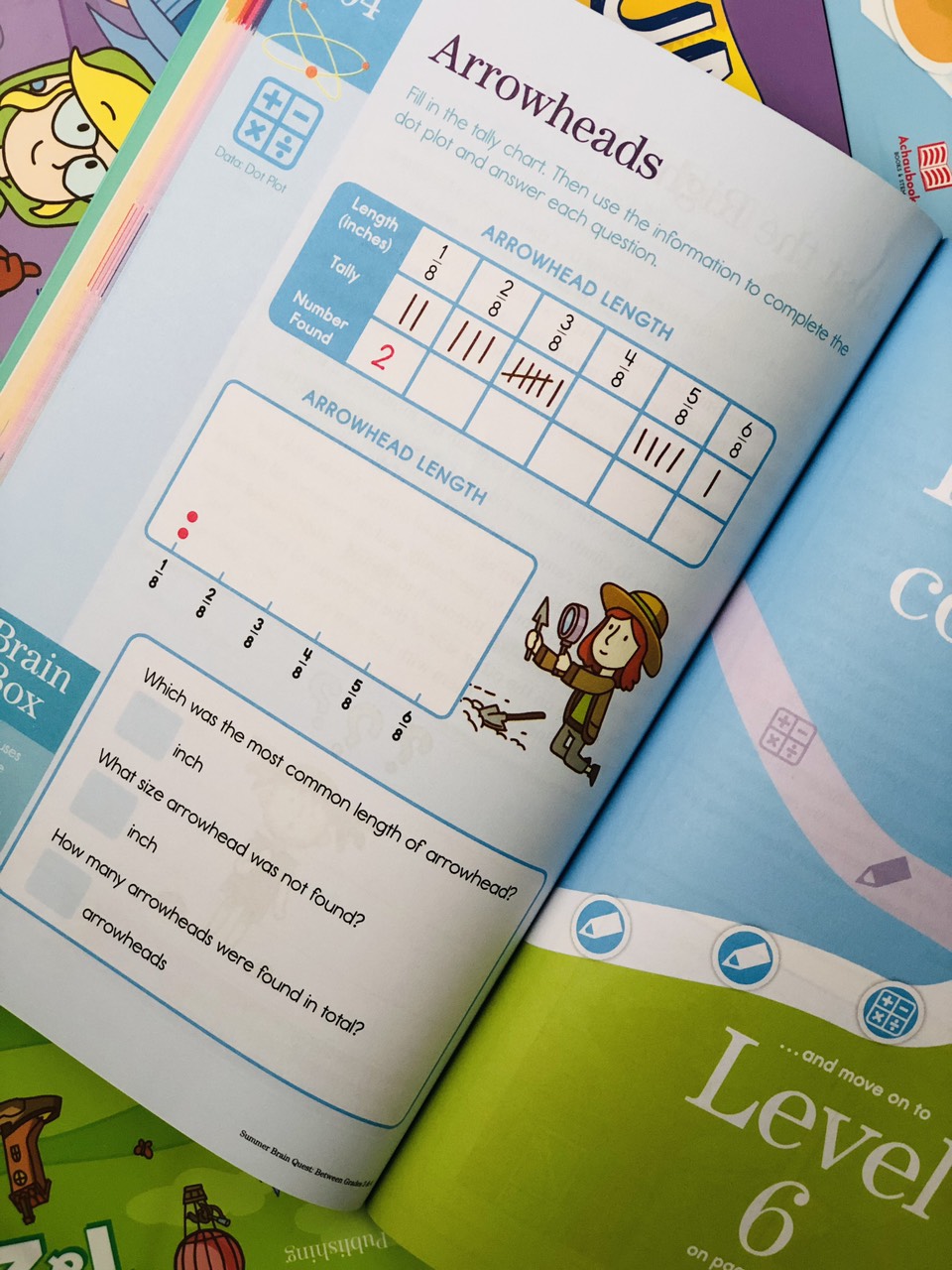Sách summer brain quest 3&4 phát triển tư duy iq cho bé - in màu