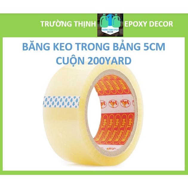1 Cuộn Băng Keo Trong Bảng 5cm Dày 200 Yard - Trường Thịnh Sài Gòn
