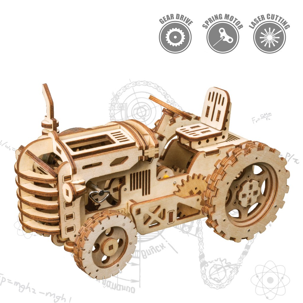 Mô hình Cơ động học Máy Kéo - Tractor Robotime LK401