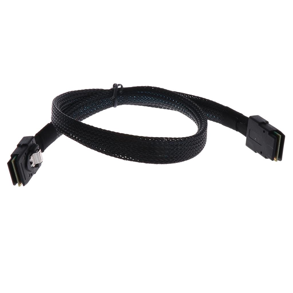2Pcs Internal Mini SAS SFF 8087 to SFF 8087 36 Pin Cable, Male to Male 0.5M