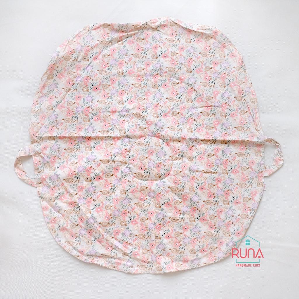 Vỏ gối chống trào ngược cotton Hàn 100% cao cấp thoáng mát an toàn cho bé Runa Kids
