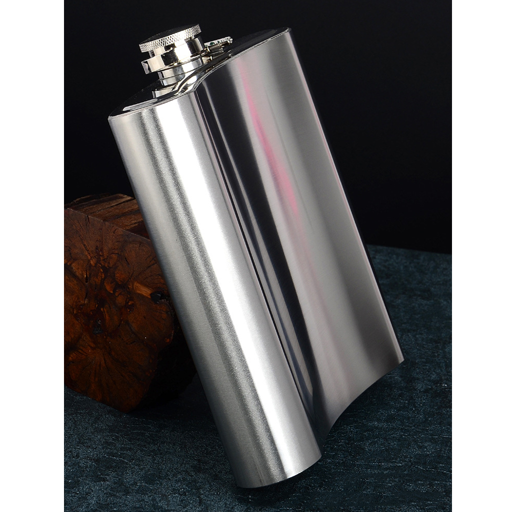 Bình Inox Đựng Rượu CCCP Truyền Thống Dung Tích 2.0L Dày 0,6 ly - 64OZ , Kèm Bao Da Phong Cách.