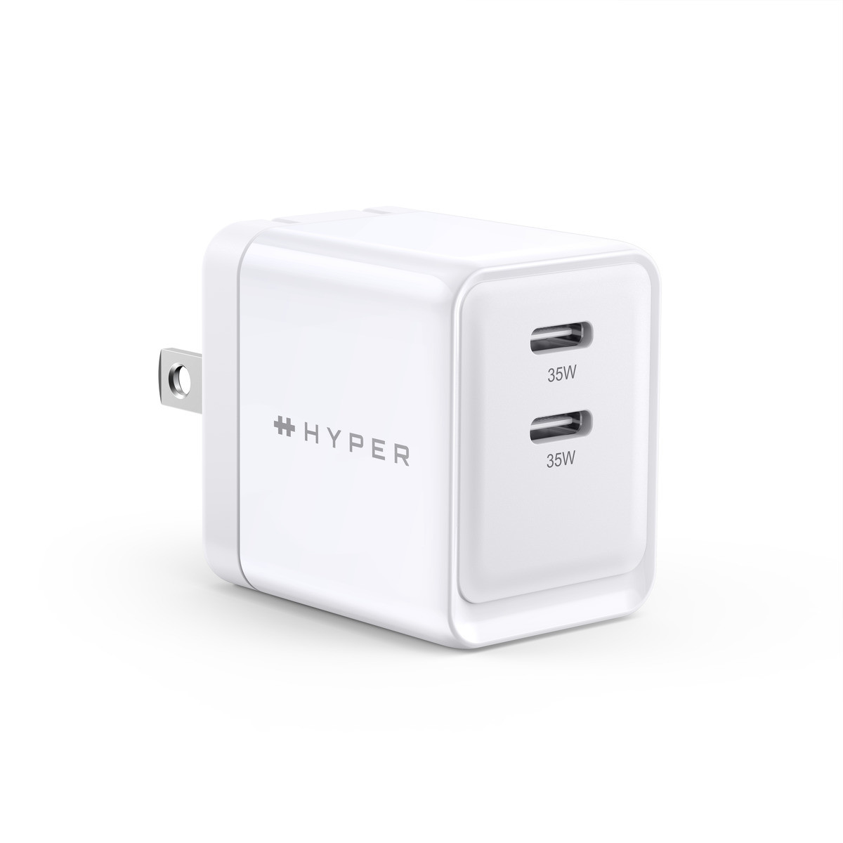 Sạc Nhanh Iphone 14/13/12 Hyper Gan II Dual USB-C PPS 33W / PD 35W (HJG35NA) hàng chính hãng