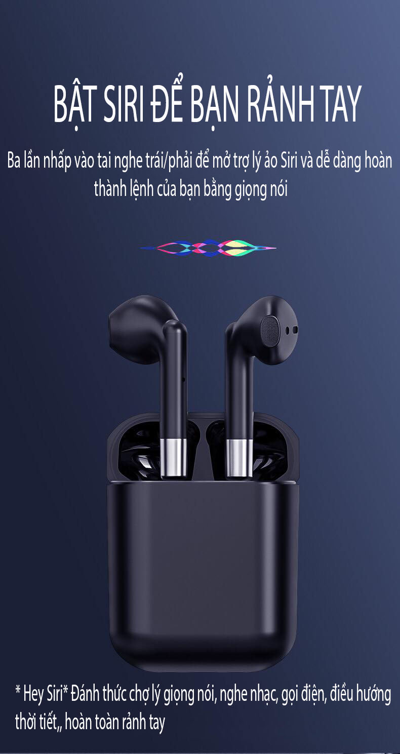 Tai nghe bluetooth không dây Anncoe Annpods AP19 True Wireless chống ồn hiệu quả - Thiết kế trẻ trung, cá tính – Định vị - Cảm ứng – Thời gian sử dụng lên tới 4h - Hàng Chính Hãng