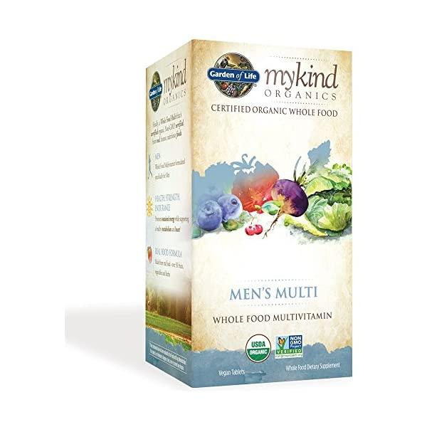 Garden of Life Multivitamin for Men - mykind Organic Men's Whole Food Vitamin Supplement, Vegan, 120 Tablets