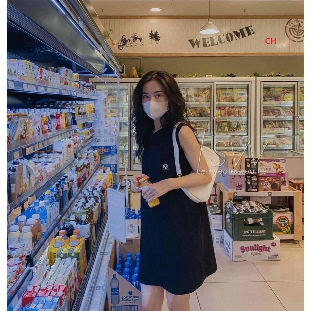 Váy tanktop kèm áo quây trong siêu xinh