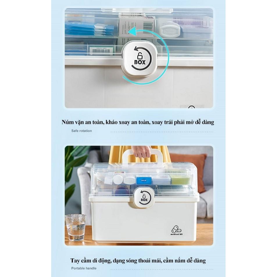 Hộp sơ cứu gia đình Medical Kit nhiều tầng cỡ lớn - Home and Garden