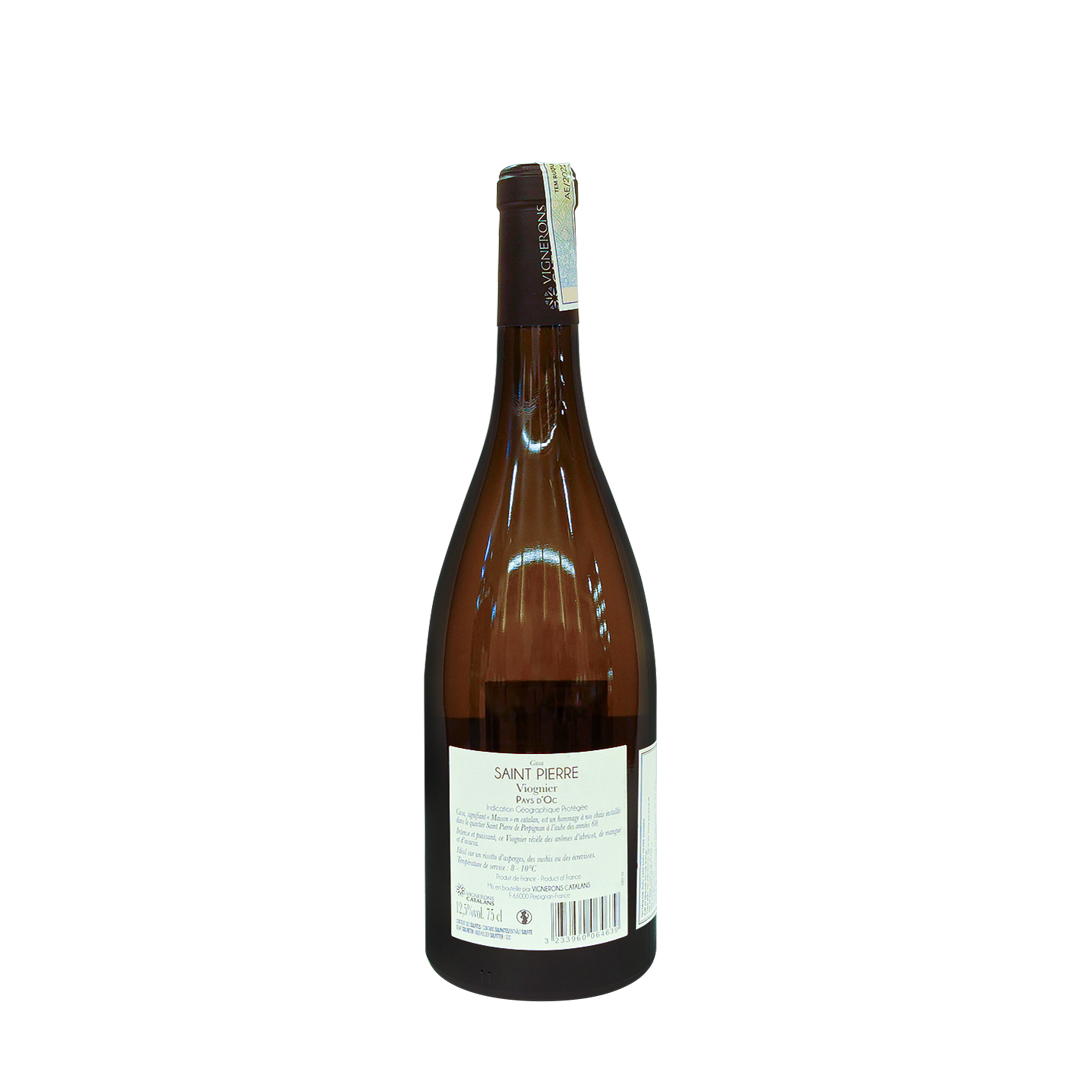 Rượu Vang Trắng  Pháp Viognier Casa Saint Pierre - IGP Pays d'Oc 750ml 12.5% Pháp  - Hàng chính hãng