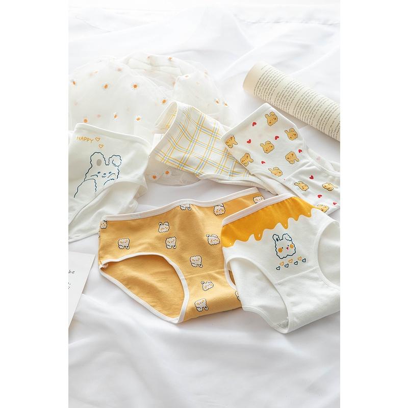 Quần Lót Nữ Cotton Hình Thỏ Ngang Eo Thời Trang . Hàng Loại Đẹp.