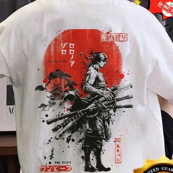 Áo Tay Lỡ Unisex Anime One Piece Rorozoa Zoro Cực Đẹp