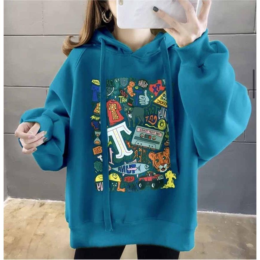 Áo Hoodie form rộng có nón unisex chất nỉ bông dành cho nam và nữ kiểu dáng basic G5