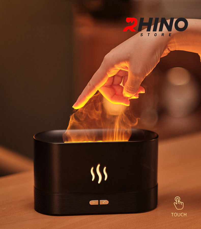 Máy phun sương tinh dầu tạo ẩm Rhino H202 B dung tích 250ml, nhỏ gọn, tự động ngắt khi hết nước - Hàng chính hãng